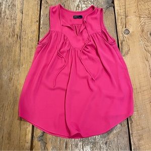 GAP Hot Pink Sleeveless Flowy Blouse
